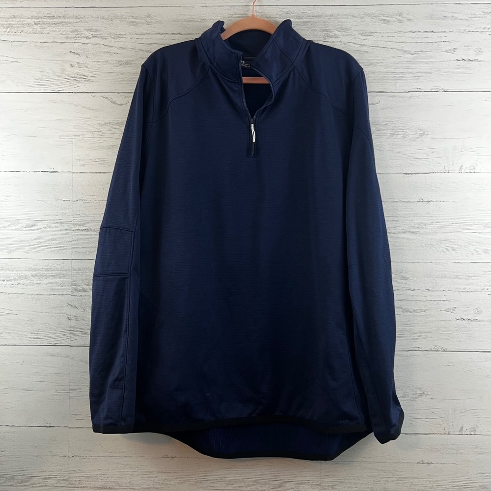 Under Armour ColdGear Reactor 1/4 Zip Pullover Jacket Blue Men's XL